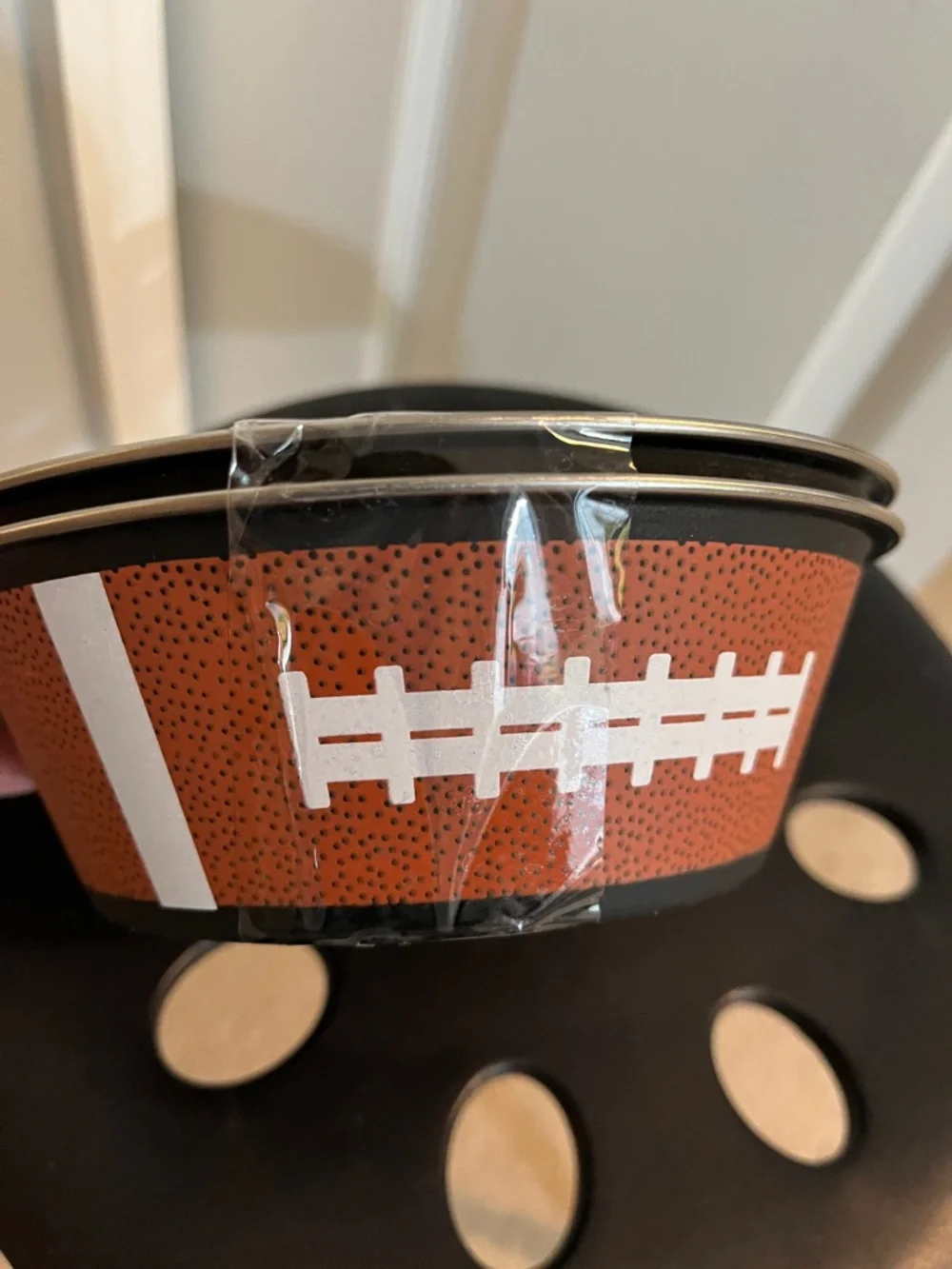 Spalding 🏈Football 🏈Dog Bowl Set (2-Pack) | Stainless Steel Pet Bowls | NEW